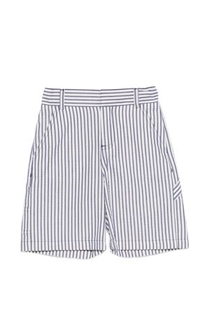 Bermuda in seersucker a righe FENDI KIDS | JMF585AVWPF1I11